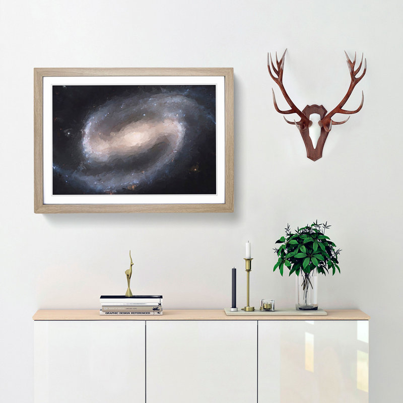Out of Space Vol.7 in Abstract - Framed Print, Oak Framed, 62cm H x 87cm W x 2cm D
