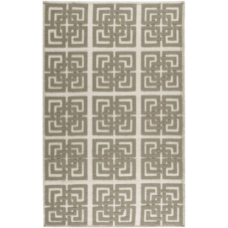 Martha Stewart Puzzle Hand Woven Wool Geometric Rug, Rectangle 4' x 6'