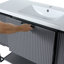 Meuble-lavabo spacieux avec évier en résine