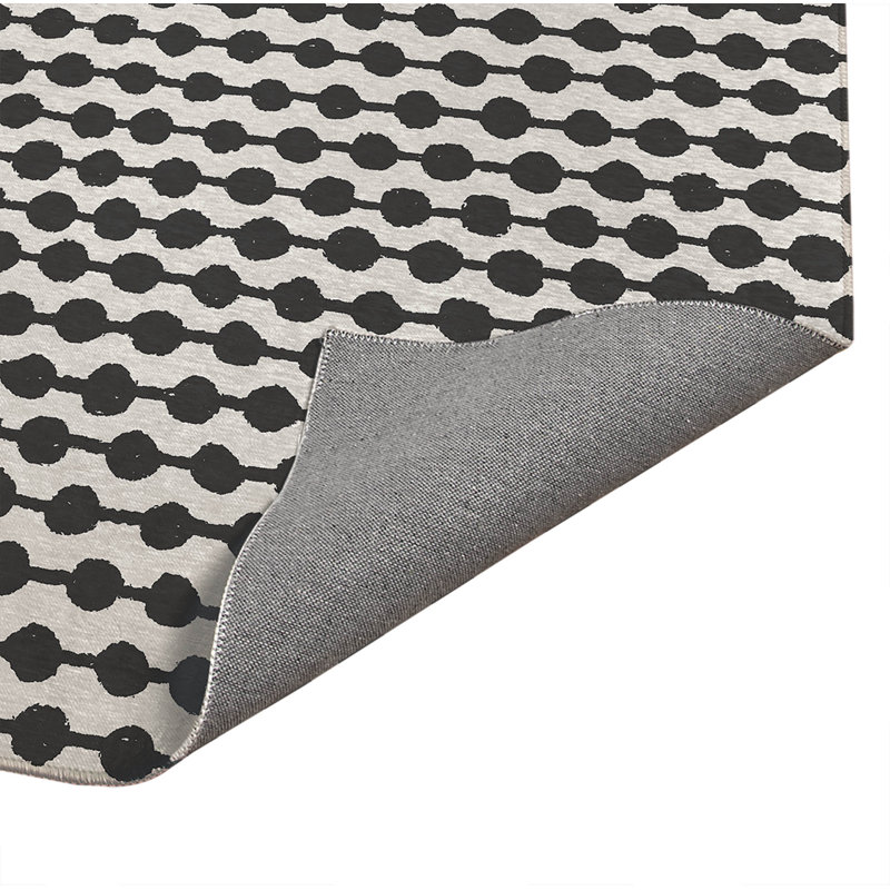 Paillasson Dot, Ivoire/gris anthracite, L 48 po x L 72 po