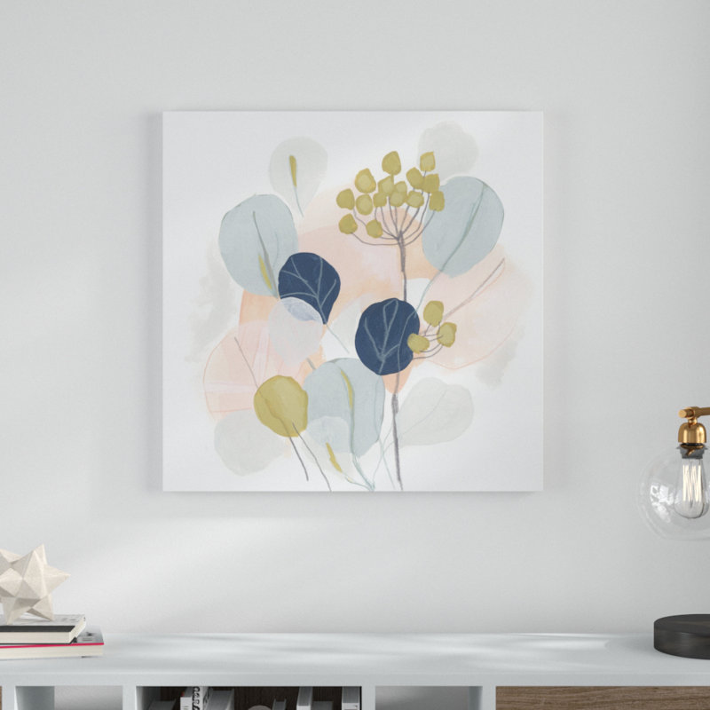 Floral Mazurka IV by June Erica Vess - Painting, 76cm H x 76cm W x 3.8cm D, Wrapped Canvas