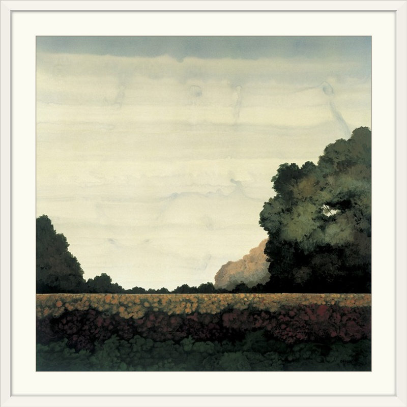 « tree line i » par robert charon, reproduction d’art, Cadre blanc, H 20" x l 20" x P 1"