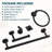 Topcraft Wall Mounted Stainless Steel Bathroom Accessory Set Of 14