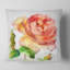 Aquarelle Bloomy Red Rose - coussin imprimé floral-30744552-30744555