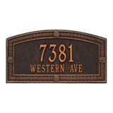 Hamilton Personalized Standard 2-Line Wall Address Plaque