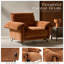 Fauteuil inclinable électrique surdimensionné 48 po avec ports USB-A et USB-C, accoudoirs coussinés et repose-pieds allongé, brun Sienna-1491186230