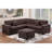 Modern Style 4Pc Sectional Set Right Arm And Left Arm Loveseat USB Port Plastic Legs Cocktail Ottoman Matching Two Pillows Primary Living Room-1508451766