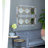 Iron Frame Horizontal and Vertical Round Mirror
