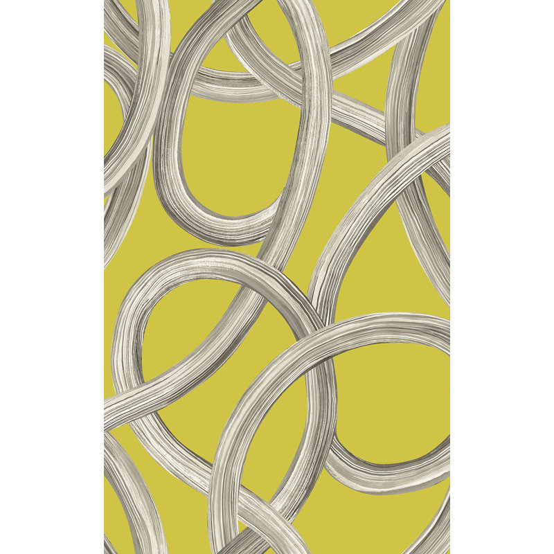 Rouleau de papier peint L 33 pi x l 19,7 po Berhan, Chartreuse