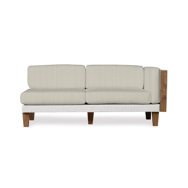 Catalina Outdoor 2 - Seat Loveseat, White, Demo Oatmeal