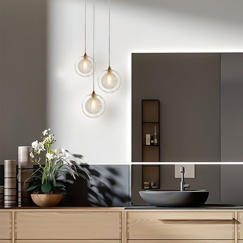 Reflection Breeze Pendant Lights, Satin Nickel