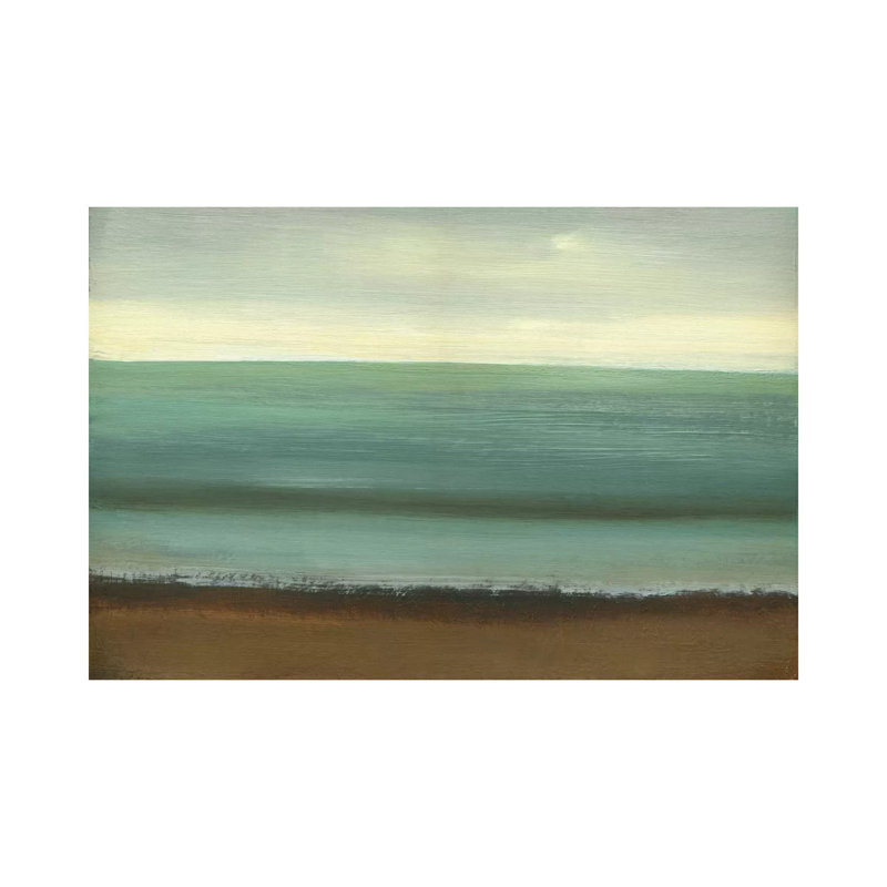 Calm Sea by Caroline Gold - Wrapped Canvas Painting, 20.32cm H x 30.48cm W x 1.91cm D