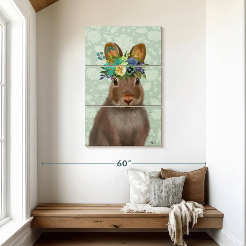 Brampt Rabbit Bohemian, 45" H x 28" W