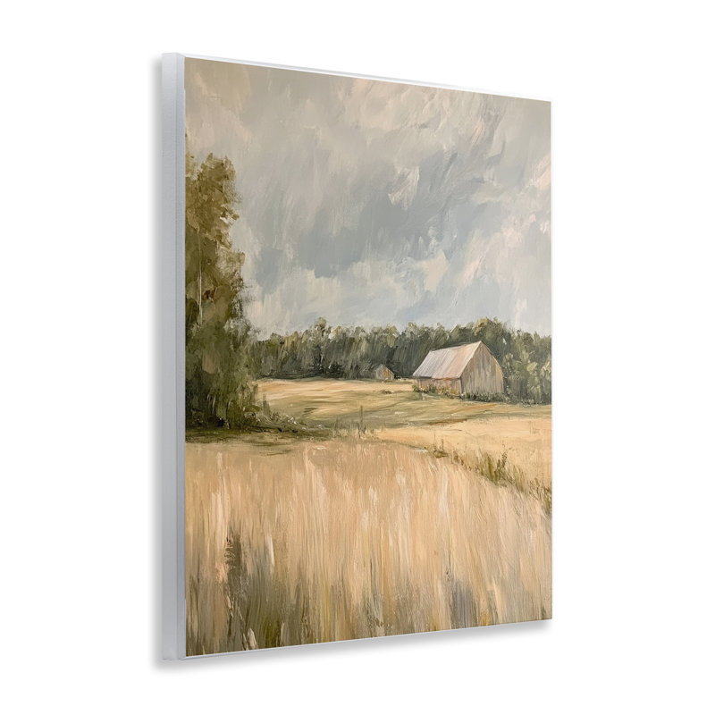 Plaque murale «Natural Farm's Wispy Grasses» par Petal Prints Design