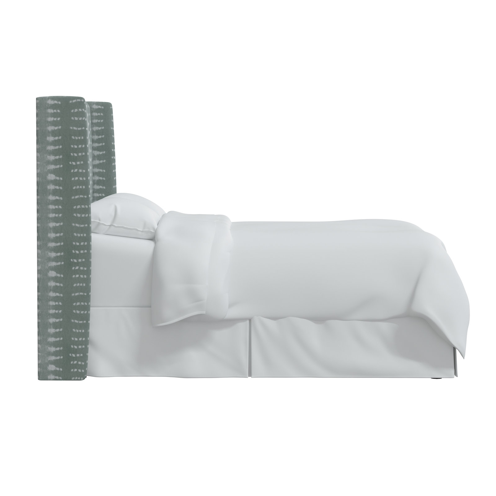 Tilly Upholstered Headboard, Queen, Dotted Stripe Mist