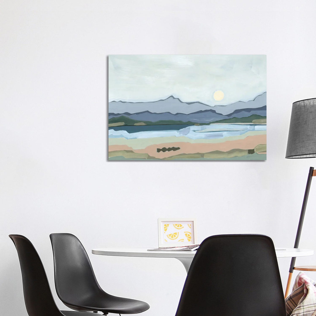 Moonrise Over The Valley, 2023 by Andrea Mejia - Gallery-Wrapped Canvas Giclée on Canvas