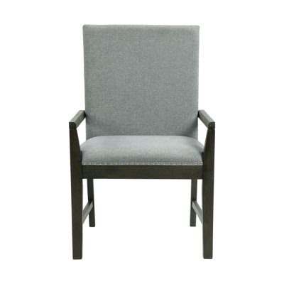 Fauteuil en tissu gris Tremel