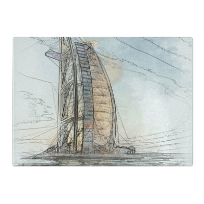 The Burj Al Arab in Dubai Vol.1 Sketch Chopping Board