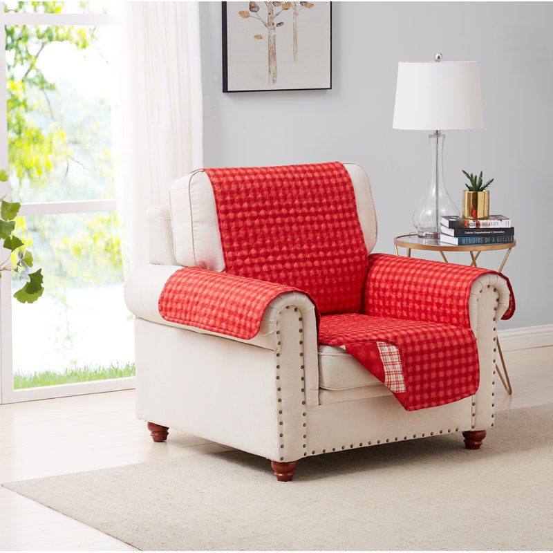 Polyester T-Cushion Slipcover, 70.5" H x 65" W x 36" D