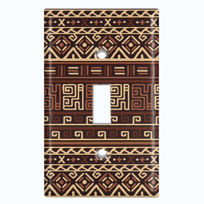 Patterned 1 - Gang Toggle Light Switch Standard Wall Plate