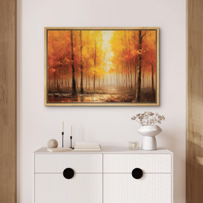 «Vibrant Orange Autumn Fall Forest Calm» sur