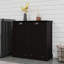 Armoire de trieur de linge à deux compartiments inclinable, durable et élégante pour la gestion organisée de la lessive
