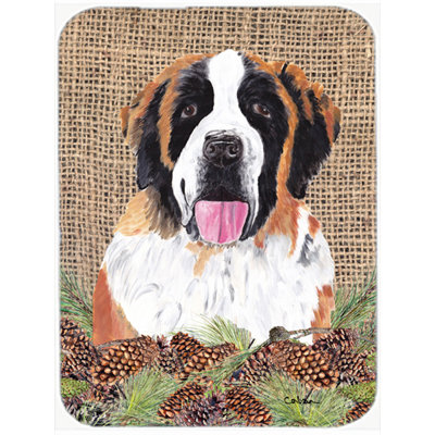 Caroline's Treasures Saint Bernard Glass Cutting Board