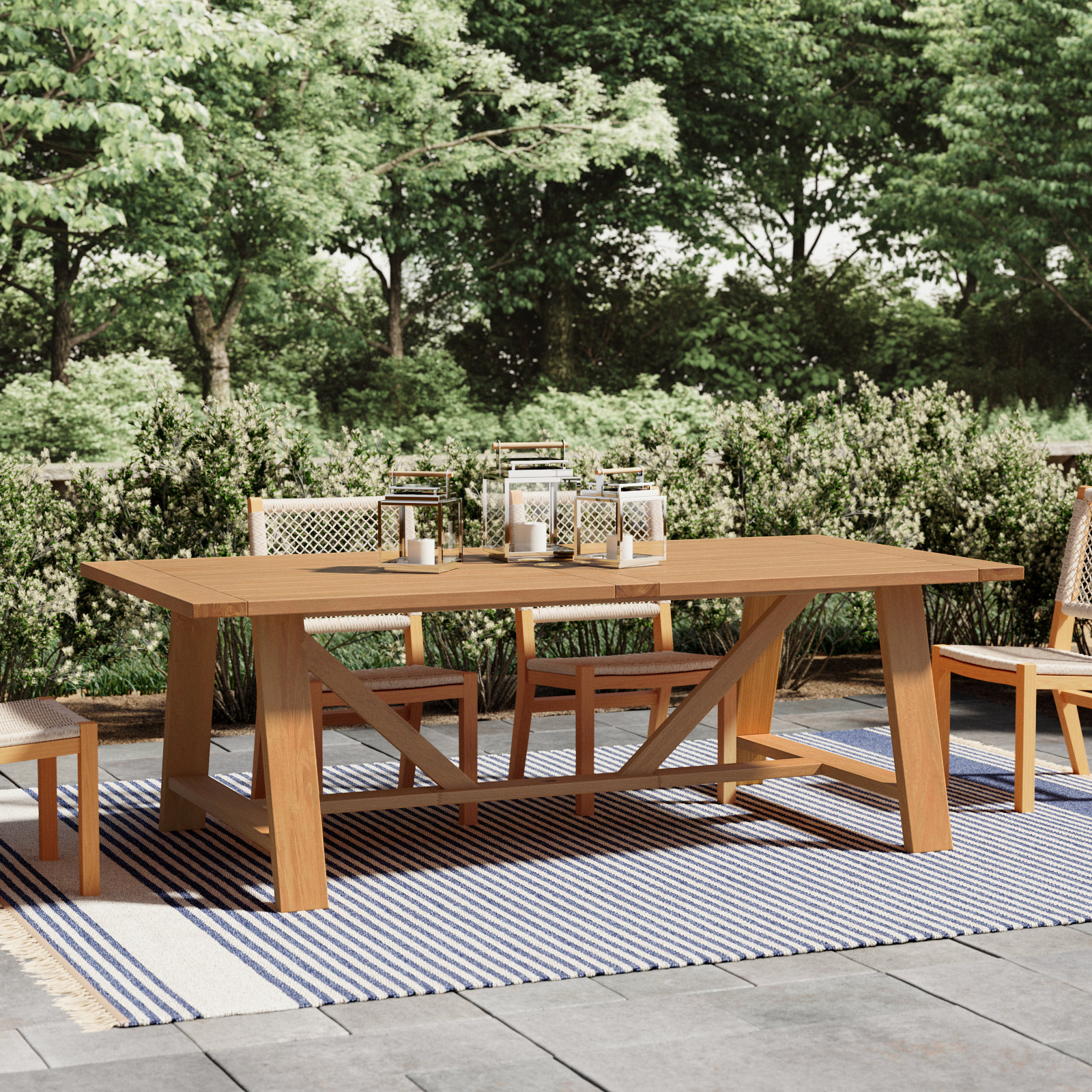 Seras 90'' Teak Outdoor Dining Table