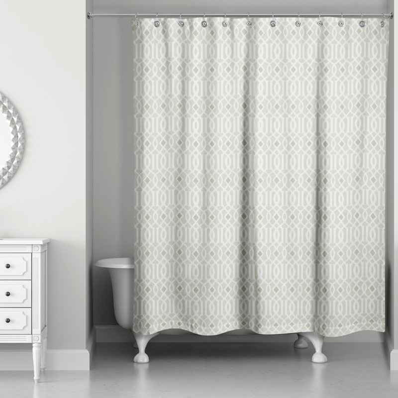 Wilton Geometric Shower Curtain