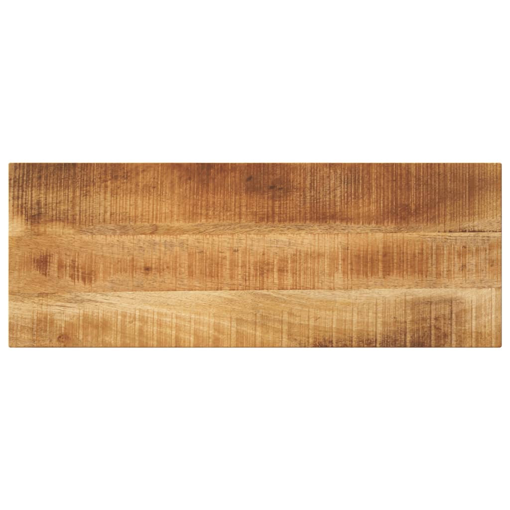 Vidaxl (Rough Mango Wood(Natural), 80 X 40 Cm) Table Top Replacement Board Dining Table Top Rectangular Solid Wood - Image 2