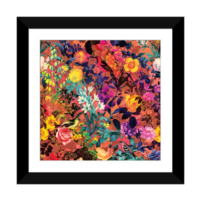 Exotic Nature " Floral And Bird II " by Burcu Korkmazyurek