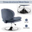 Fauteuil d'appoint pivotant à hauteur réglable, rembourré-1782609617