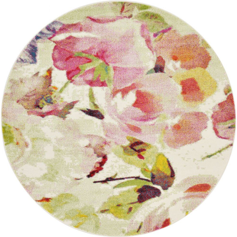 Forsan Abstract Indoor Rug, Round 8'