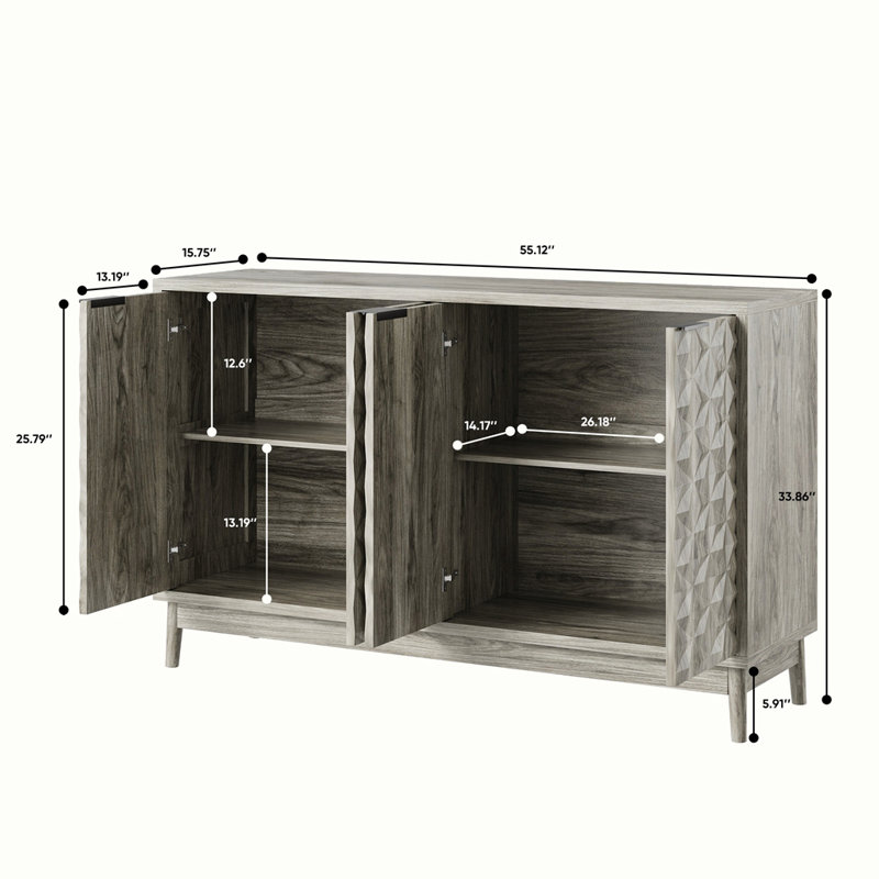 Buffet de style moderne avec rangement