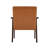 Mid-Century Modern Accent Chair PU Leather Armchair with Solid Wood Frame