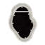 Amoeba Wood Beaded Wall Mirror