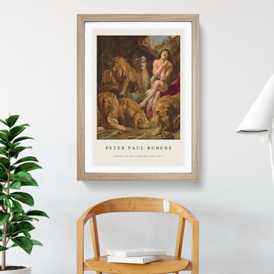 Daniel In The Lions' Den by Peter Paul Rubens - Single Picture Frame Print