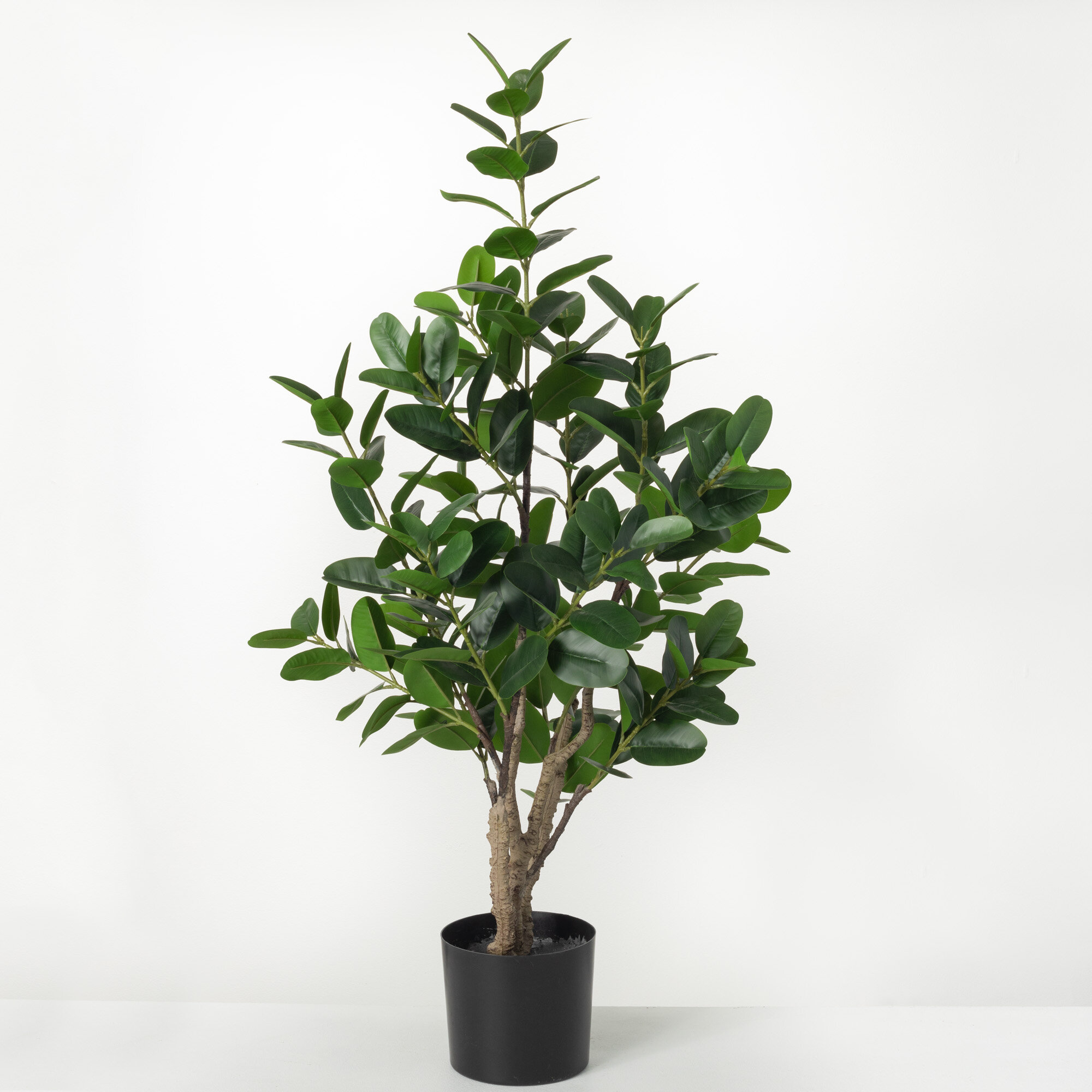 Freeport Park® Mcnulty 46'' Artificial Rubber Tree in Planter | Wayfair