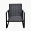 Ensemble de bistro 3 pièces pour terrasse avec coussin bleu pour jardin