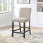 Chaise de comptoir rembourrée Boucle (ensemble de 2)-1540983946