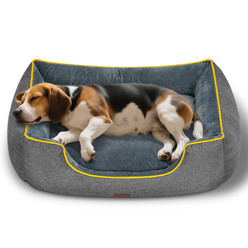 Lit orthopédique pour animaux toutes saisons en gris, Gris, H 9 po x l 27 po x P 36 po