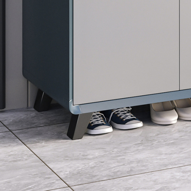 Rangement à chaussures en bois manufacturé gris
