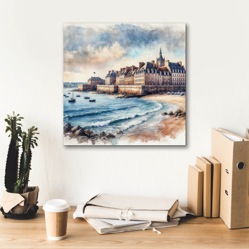 Art mural sur toile Aynslie, H 18 po x l 18 po