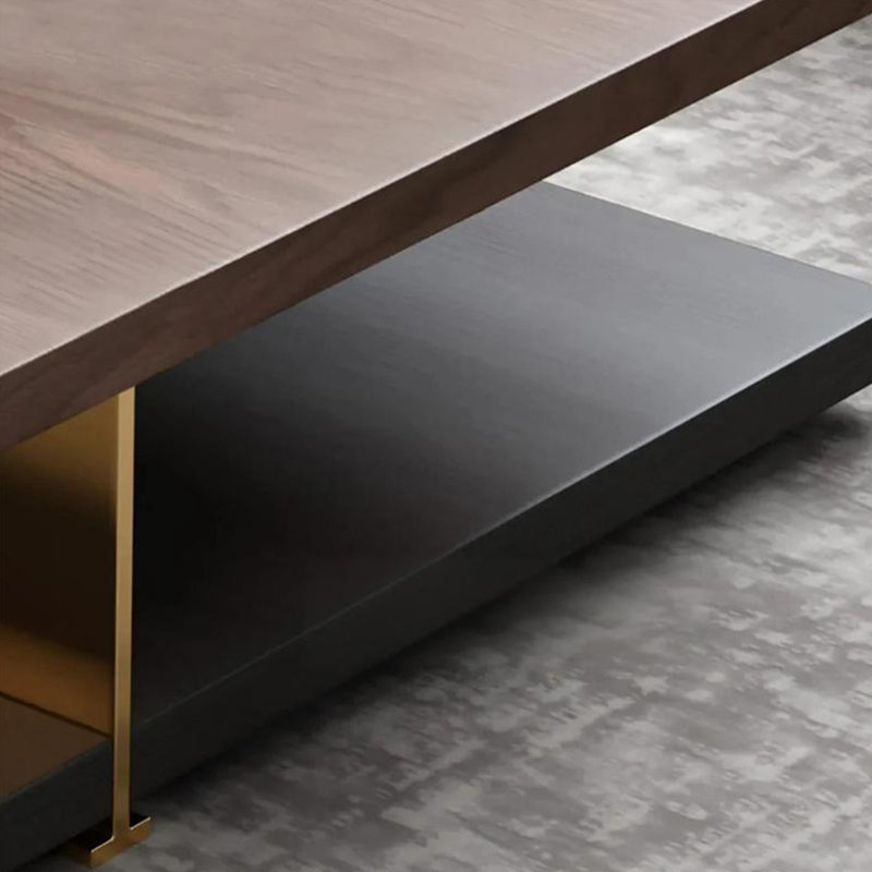 Coffee Table with Open Storage Shelf, 15.74" H x 31.49" L x 31.49" W
