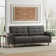 81.5" Amber-Square Arm Sleeper Sofa With 8-Button Tufting In MCM Vintage Design