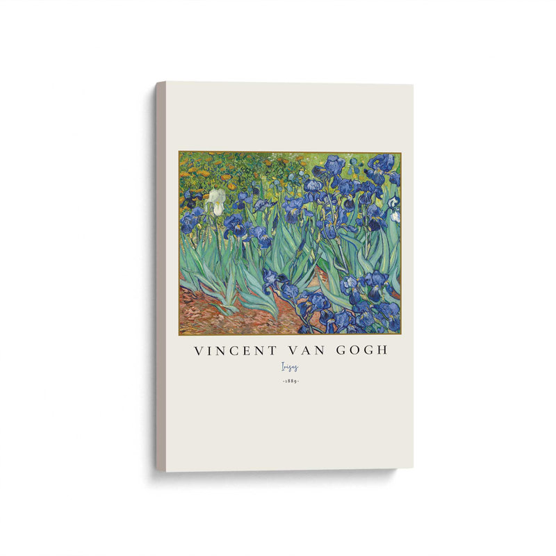 Van Gogh's Irises v3, Toile tendue, H 18 po x l 12 po