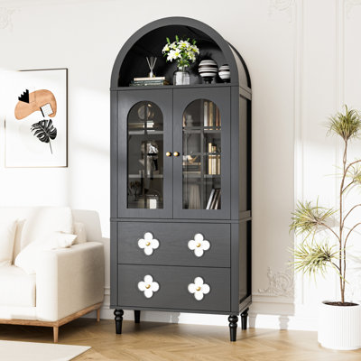 Arch Storage Cabinet | For Kitchen Bedroom Living Room by Latitude Run