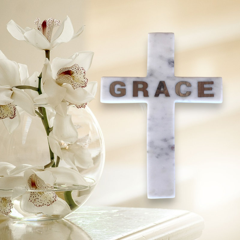 Grace Grace incrustation de marbre blanc