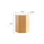 Ensemble de tables basses en MDF imitant le grain du bois-150009015