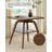 29.5 Inch Square Storage Dining Table, Walnut-118728502